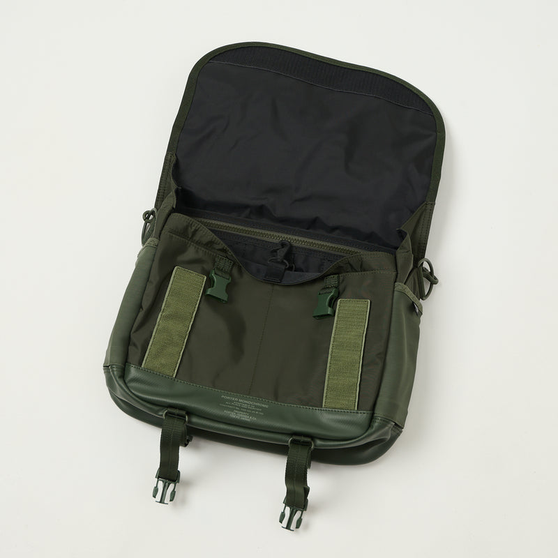 Porter-Yoshida & Co. Monochrome Messenger Bag (Small) - Olive