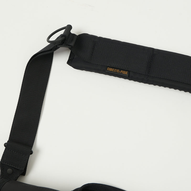 Porter-Yoshida & Co. Monochrome Messenger Bag (Small) - Black