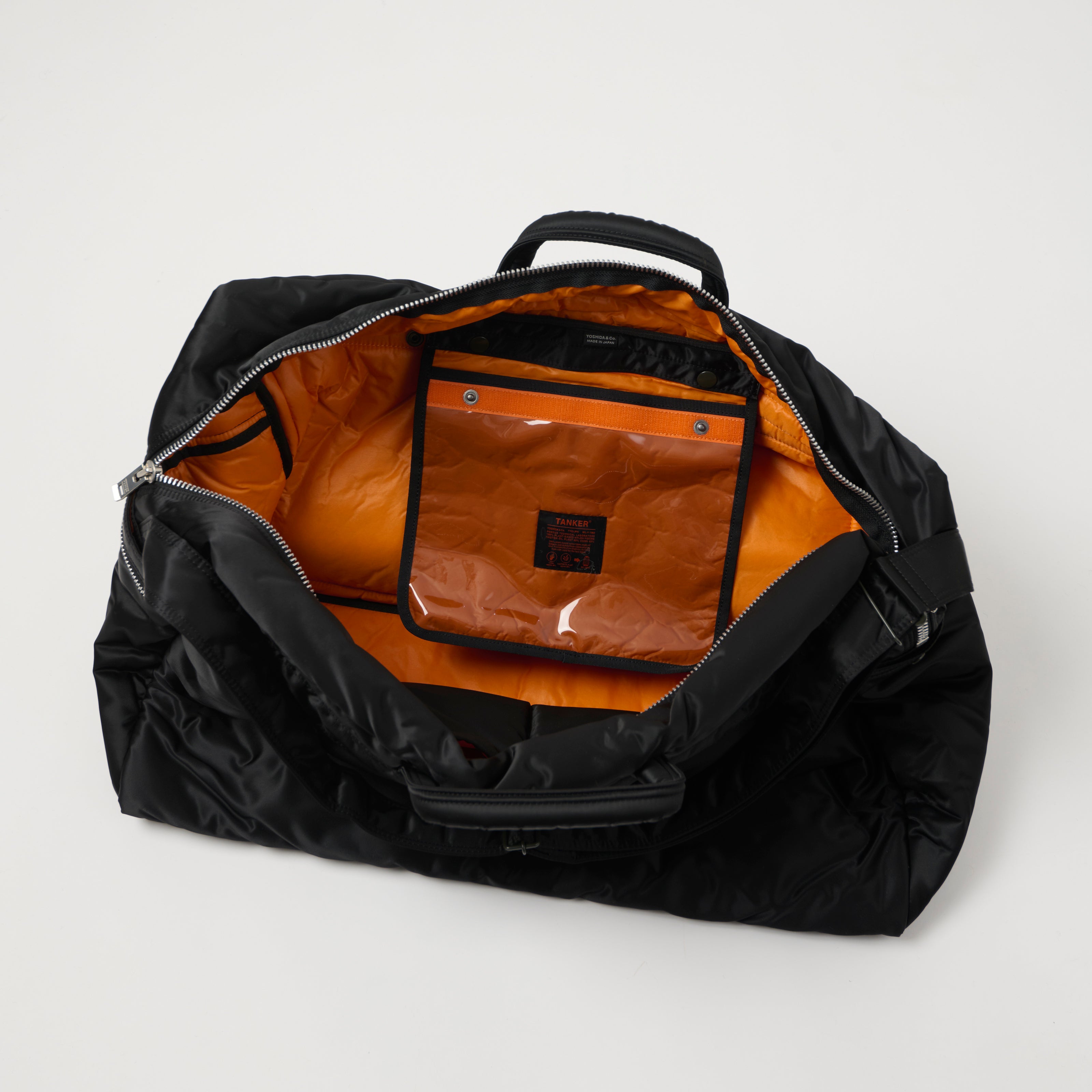 Porter-Yoshida & Co. Bio-Nylon Tanker Large Duffle Bag - Black