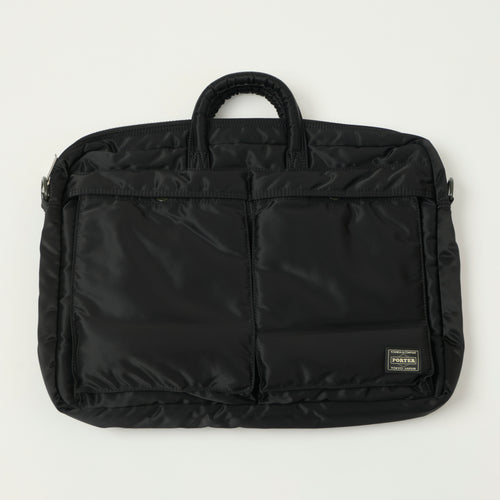 Porter-Yoshida & Co. Bio-Nylon Tanker 2-Way Document Bag - Black