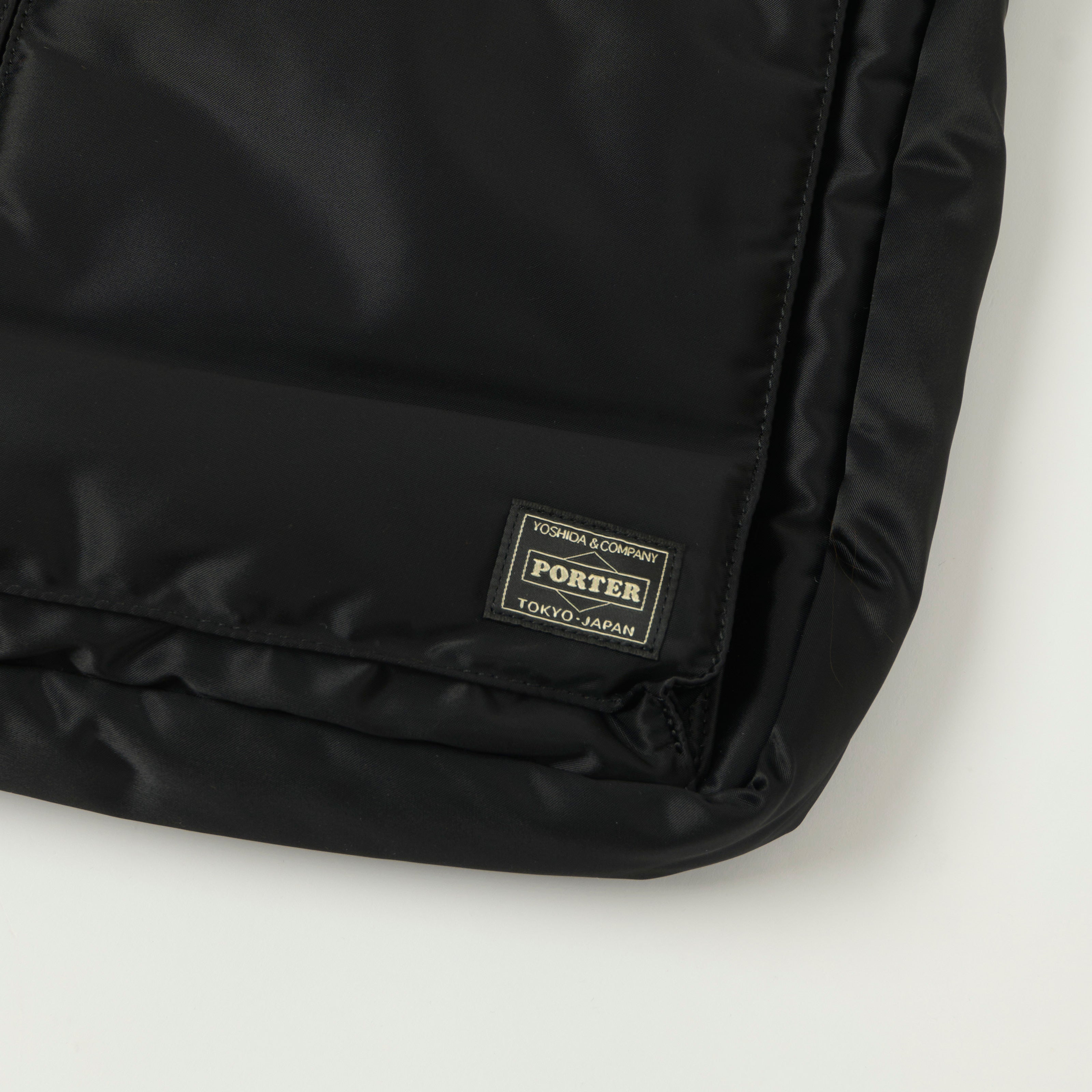 Porter-Yoshida & Co. Bio-Nylon Tanker 2-Way Document Bag - Black