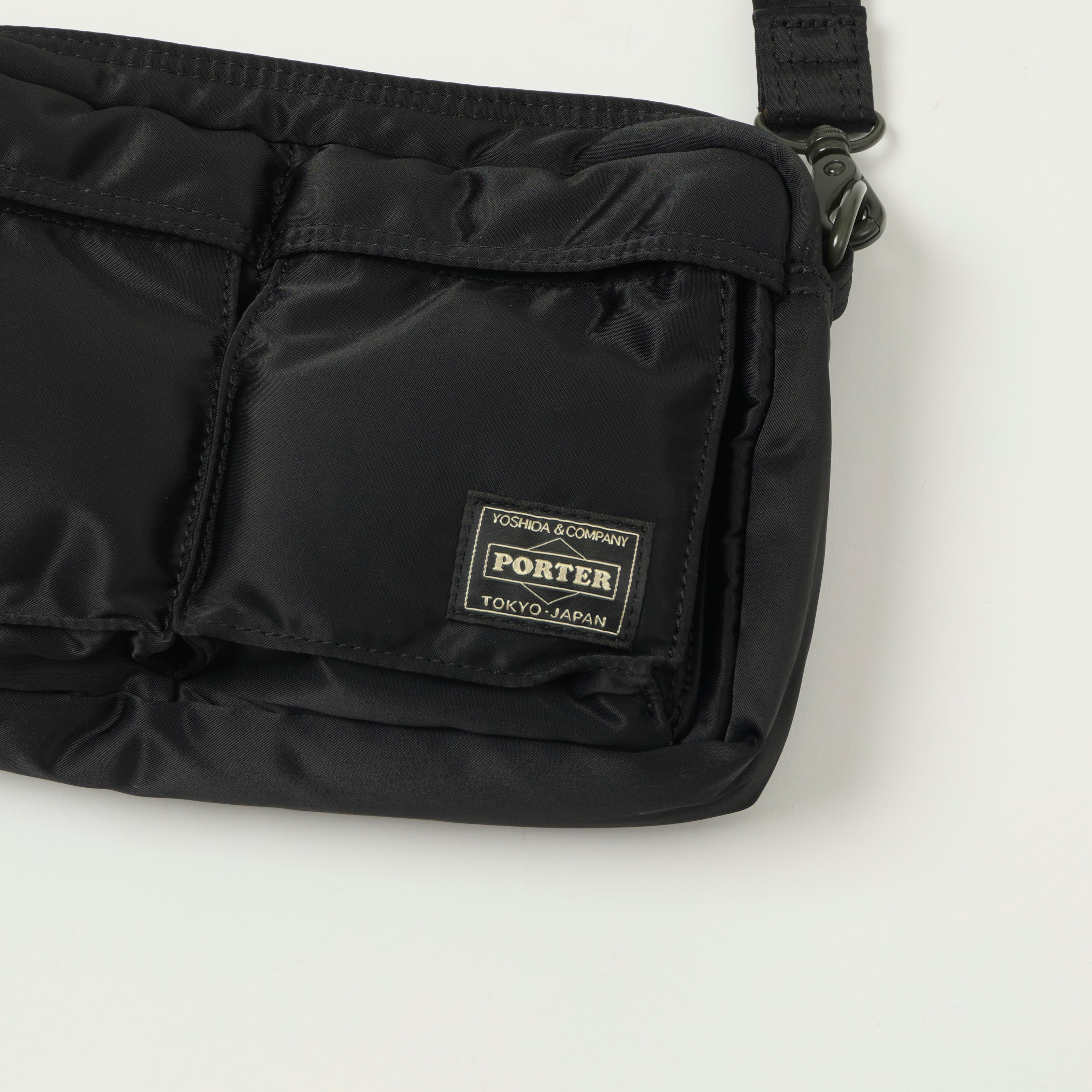 Porter-Yoshida & Co. Bio-Nylon Tanker Shoulder Bag - Black
