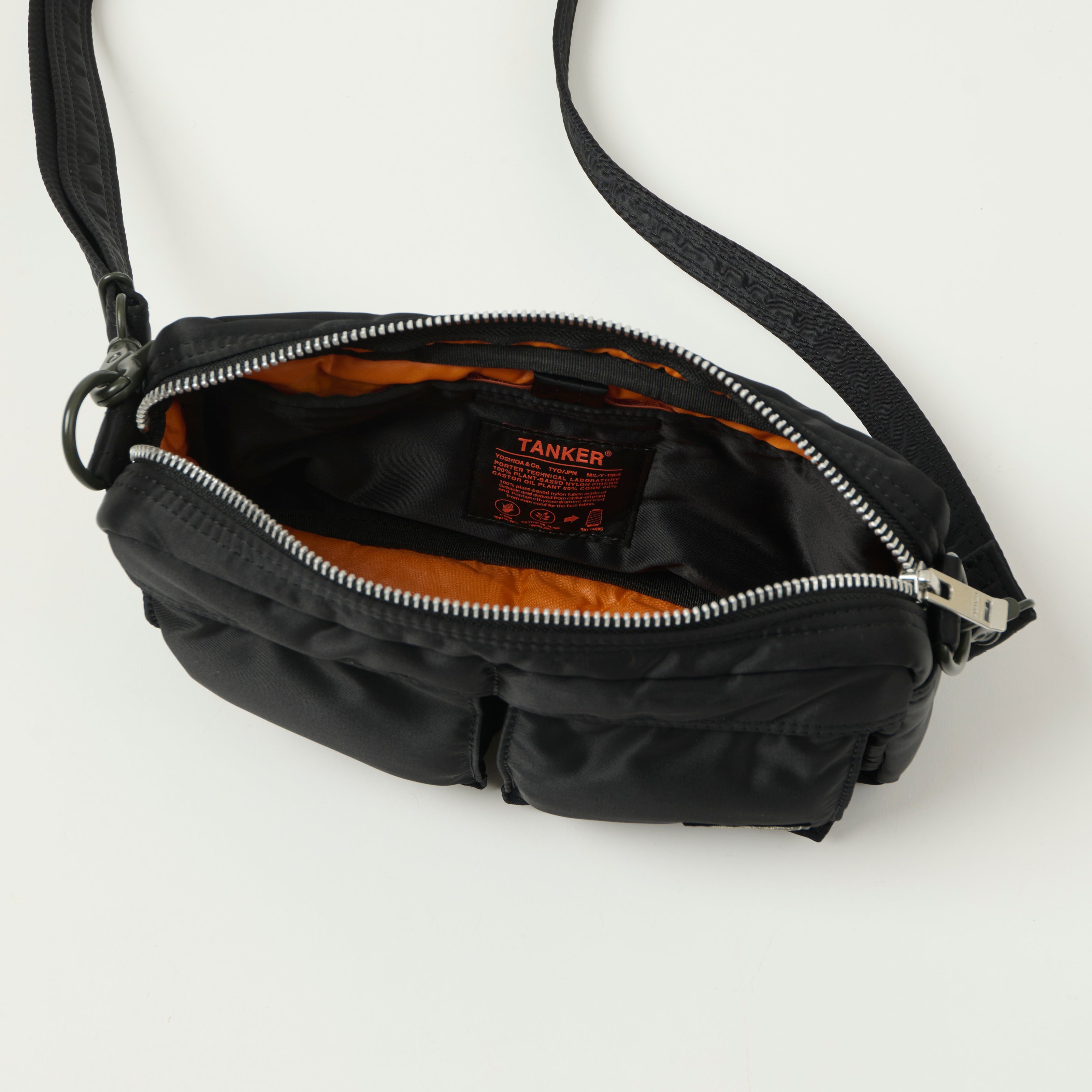 Porter-Yoshida & Co. Bio-Nylon Tanker Shoulder Bag - Black