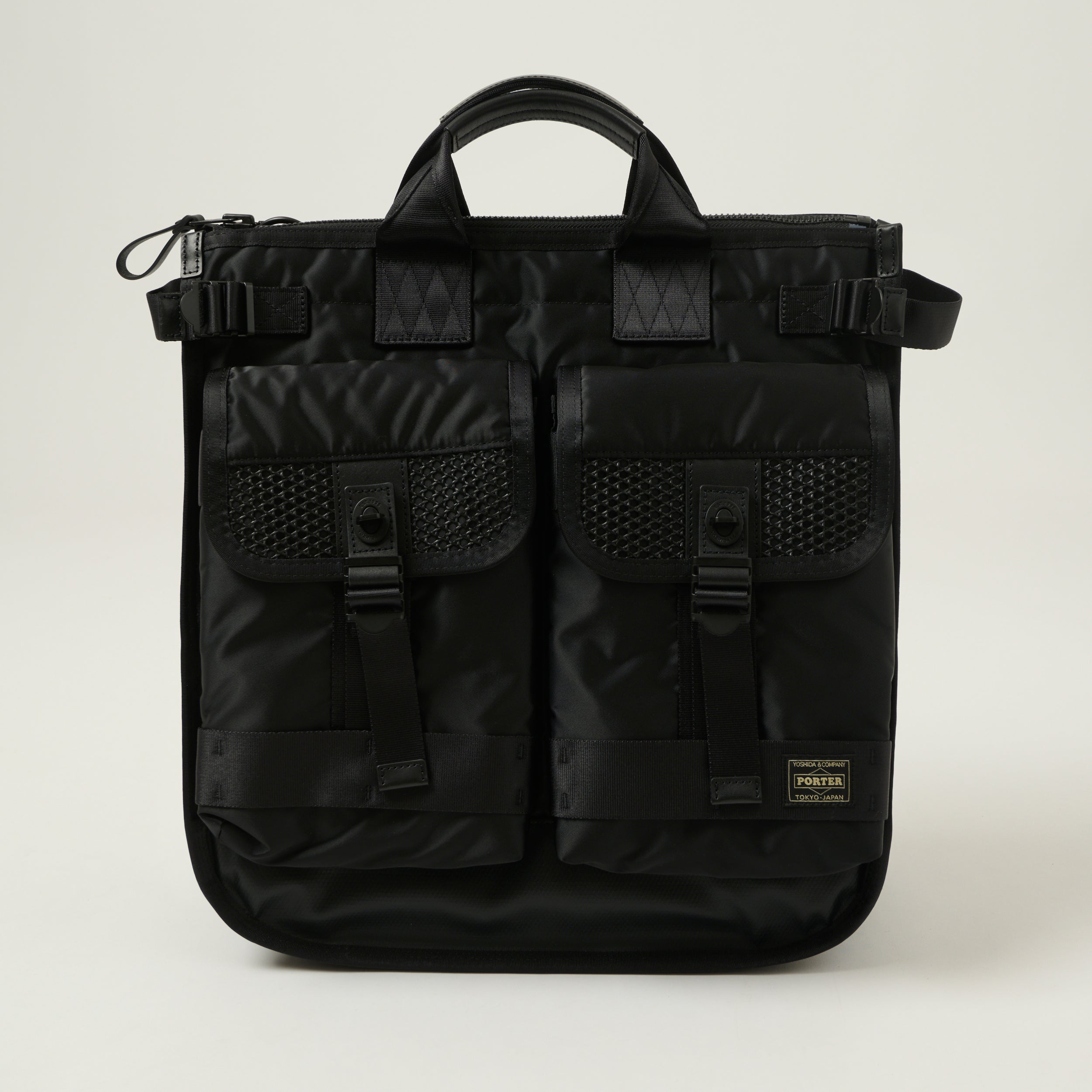 Porter Yoshida & Co Bounce Helmet Tote Bag - Black