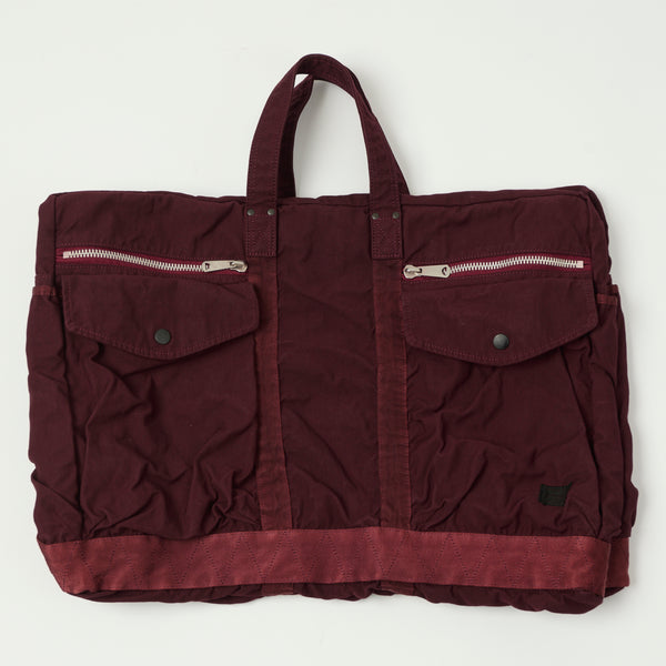 Porter-Yoshida & Co. Large Crag 2-Way Boston Bag  - Burgundy