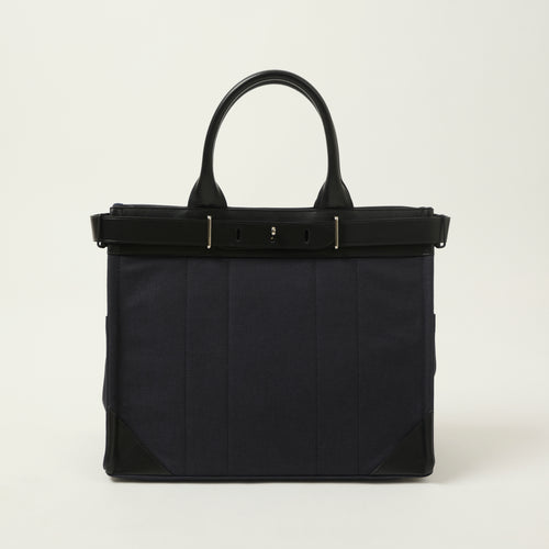 Porter Yoshida & Co Fork 2-Way Tote Bag - Navy