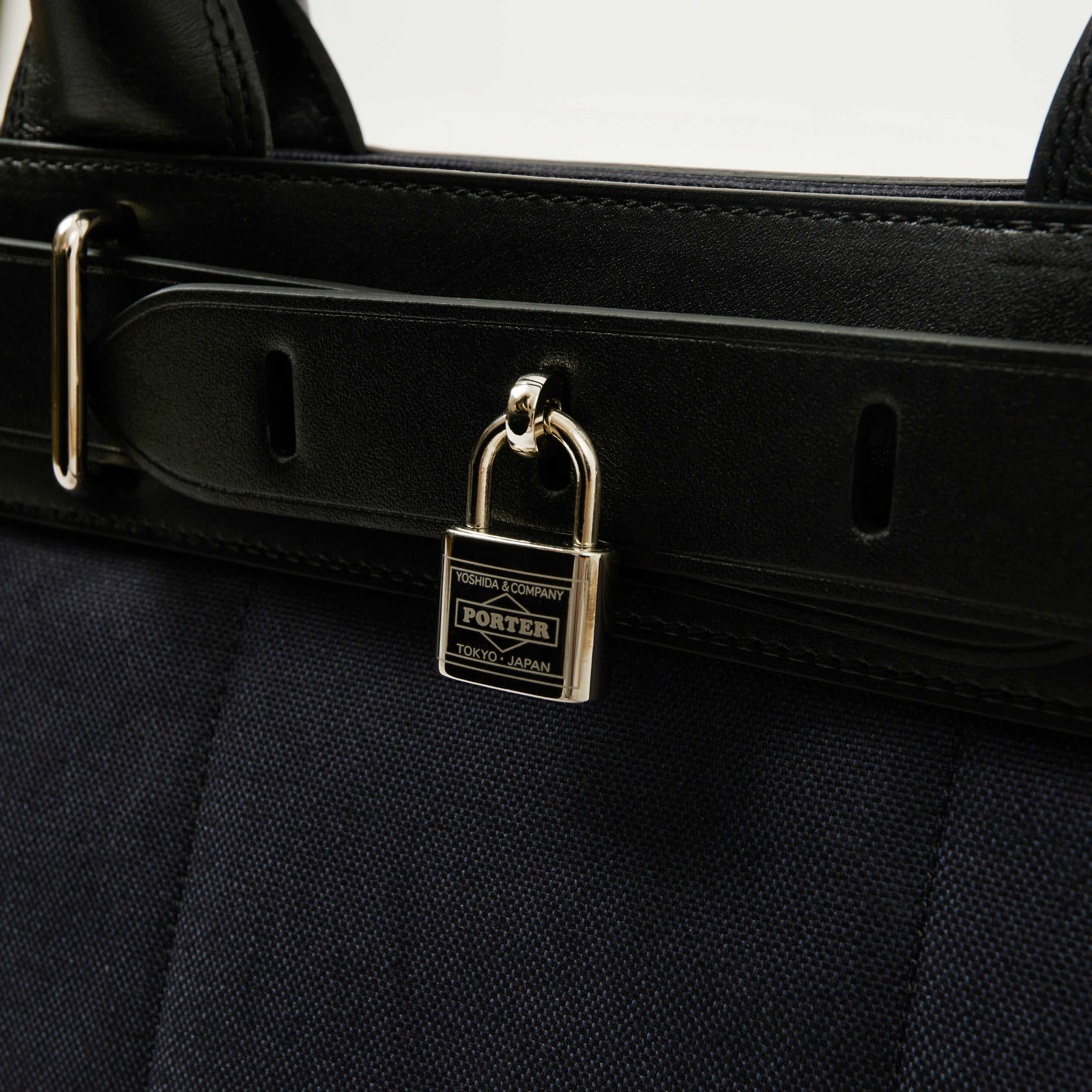 Porter Yoshida & Co Fork 2-Way Tote Bag - Navy
