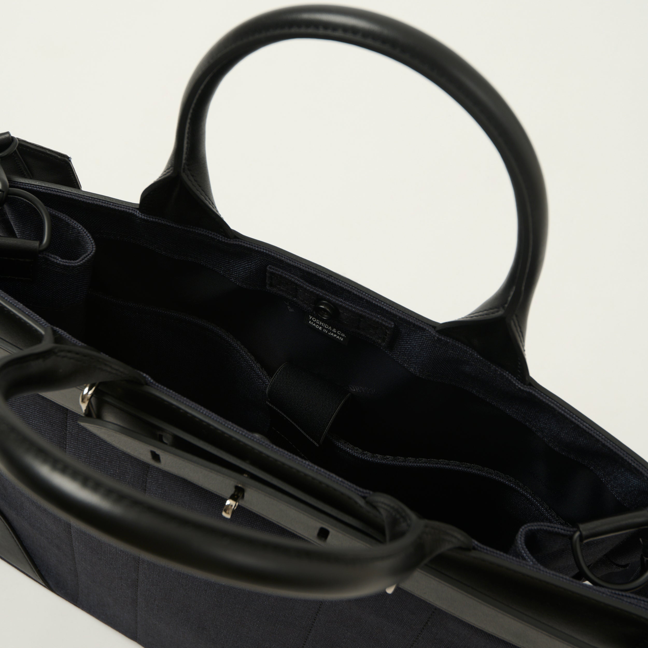 Porter Yoshida & Co Fork 2-Way Tote Bag - Navy