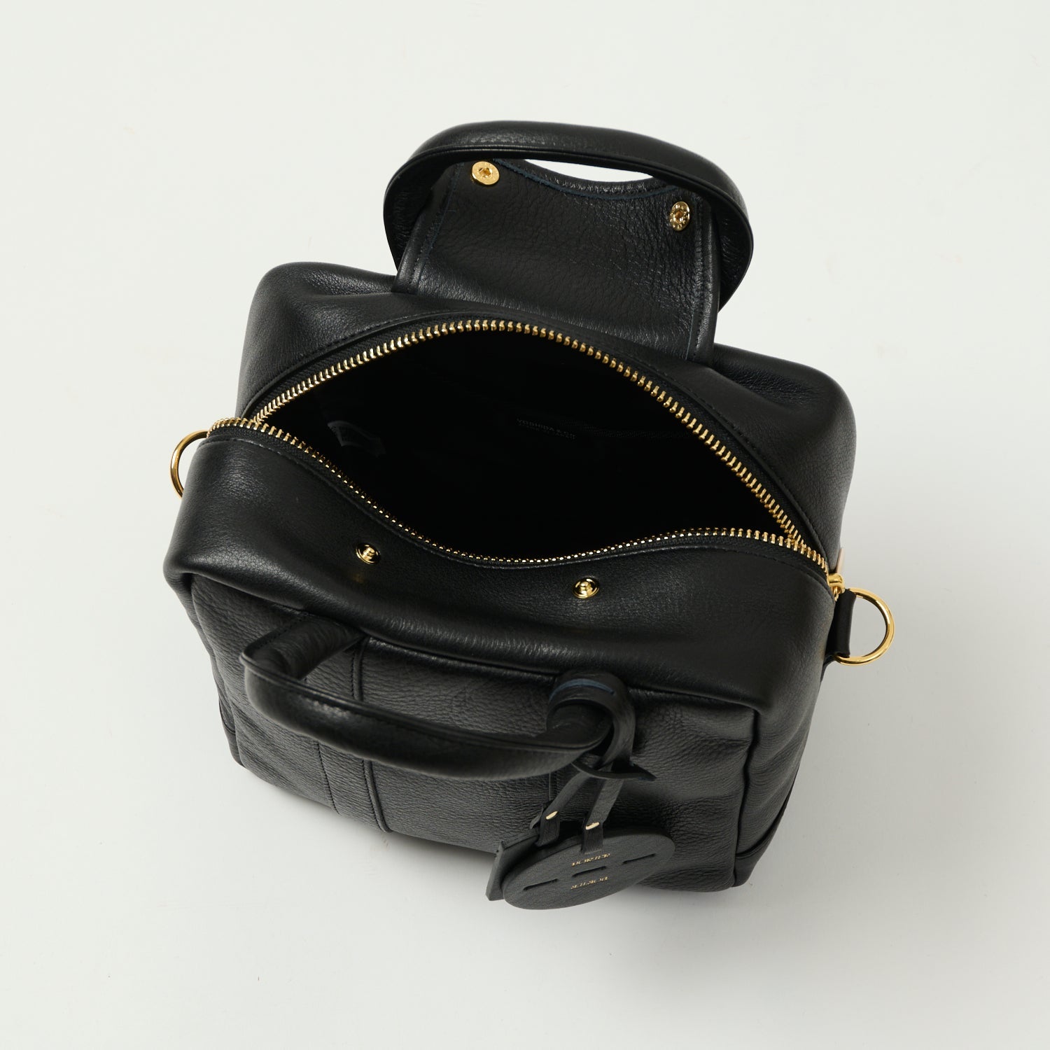 Porter-Yoshida & Co. Miniature 2 Way Leather Kit Bag - Black – SON