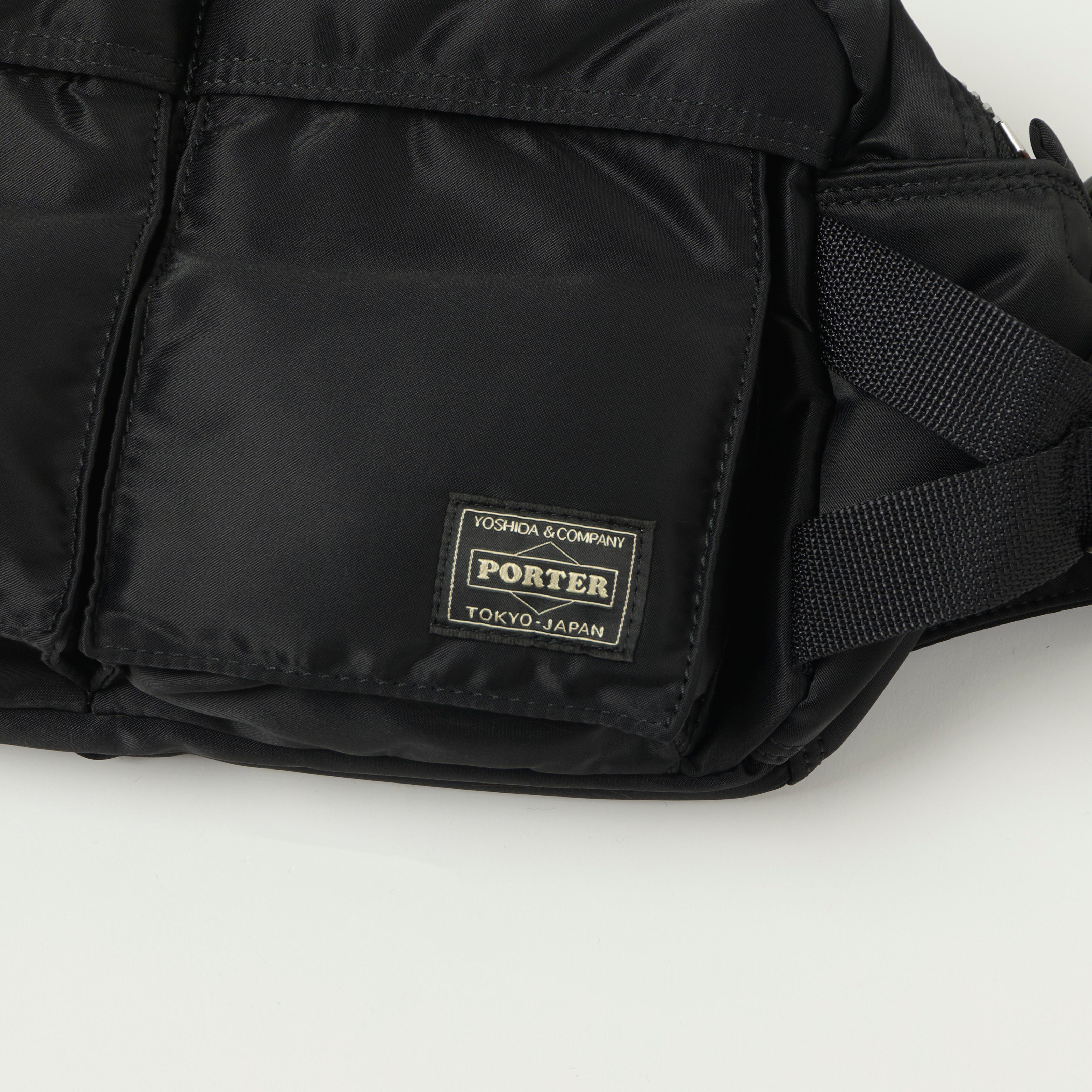 Porter-Yoshida & Co. Bio-Nylon Tanker Large Waist Pack - Black