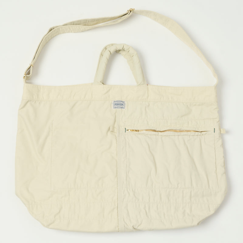 Porter-Yoshida & Co. Large Mile 2-Way Tote Bag - White