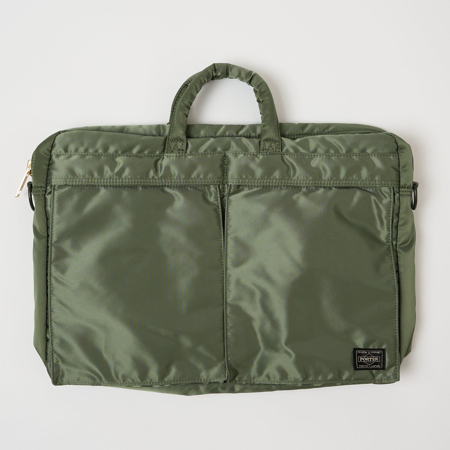 Porter-Yoshida & Co. Large Tanker Short Helmet Bag - Sage Green