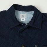 Post Overalls 8oz Denim Coverall Chore Jacket - One Wash