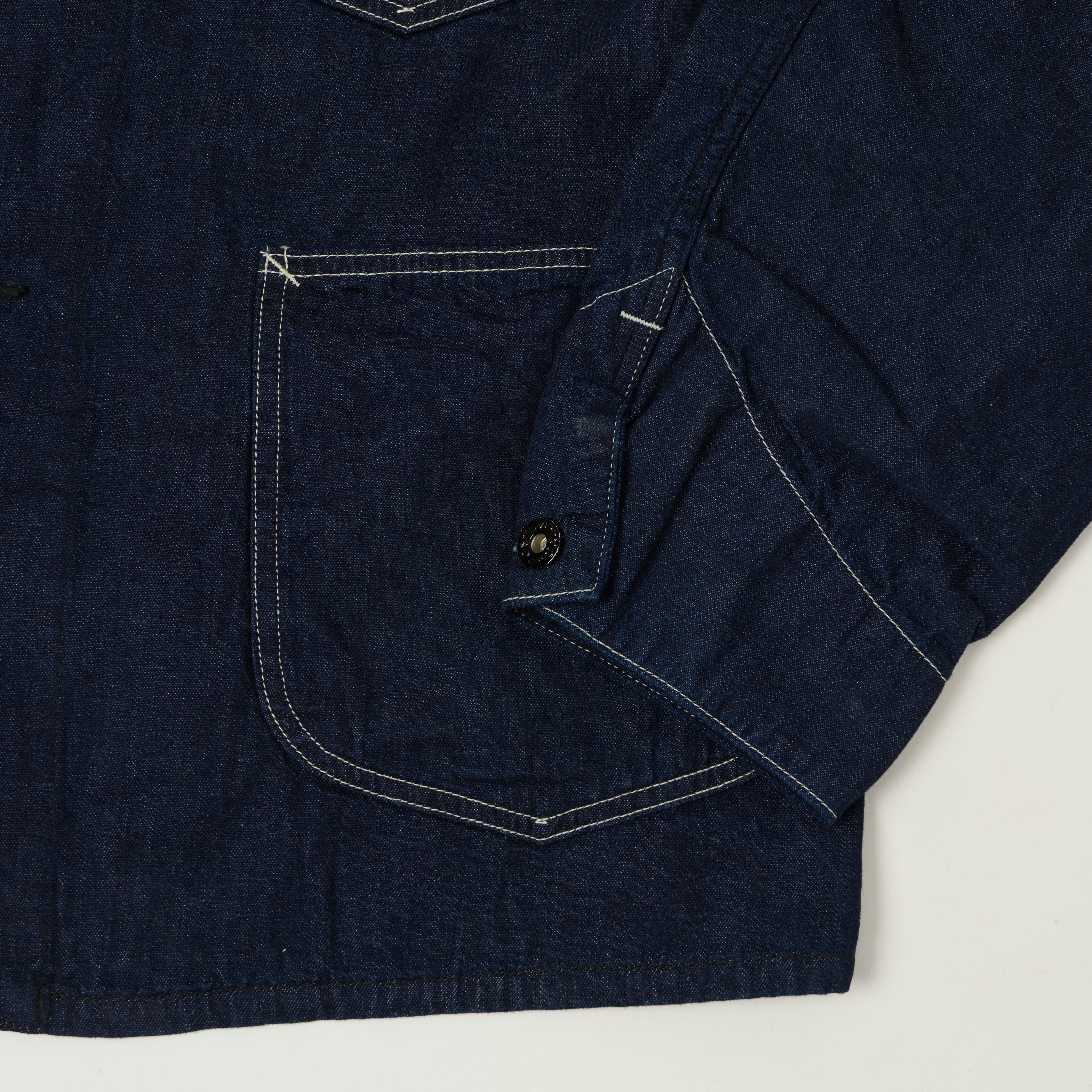 Post Overalls 8oz Denim Coverall Chore Jacket - One Wash – SON OF