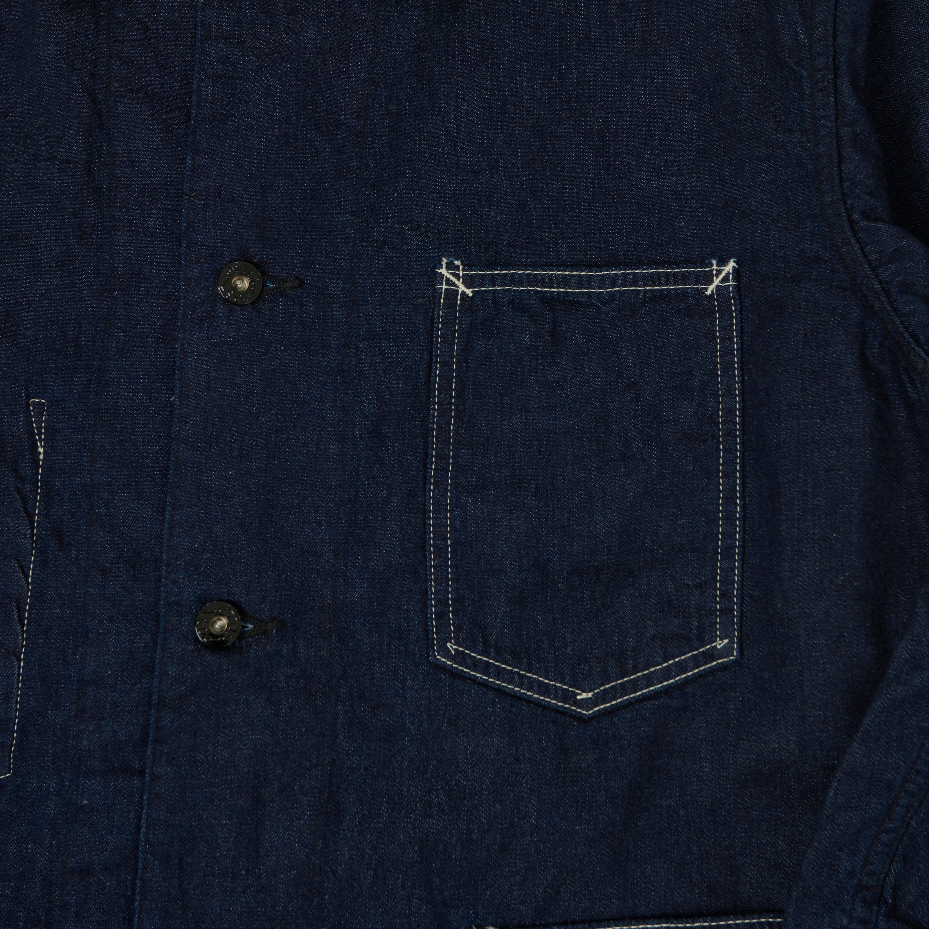 Post Overalls 8oz Denim Coverall Chore Jacket - One Wash – SON OF