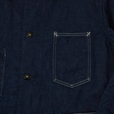 Post Overalls 8oz Denim Coverall Chore Jacket - One Wash