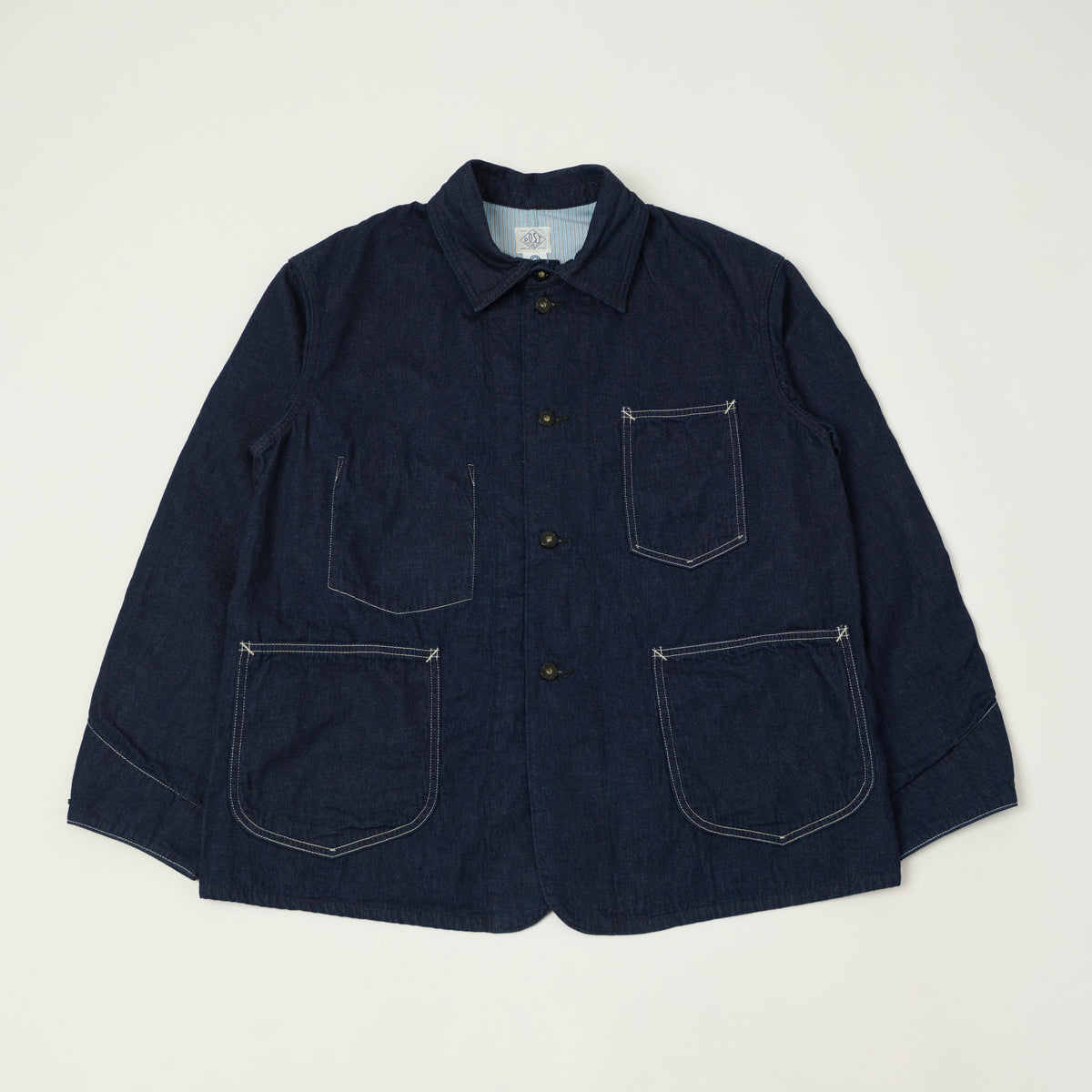 Post Overalls 8oz Denim Coverall Chore Jacket - One Wash – SON OF 