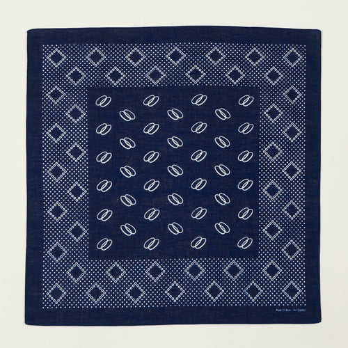 Post Overalls Circles Bandana - Navy