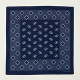 Post Overalls Circles Bandana - Navy