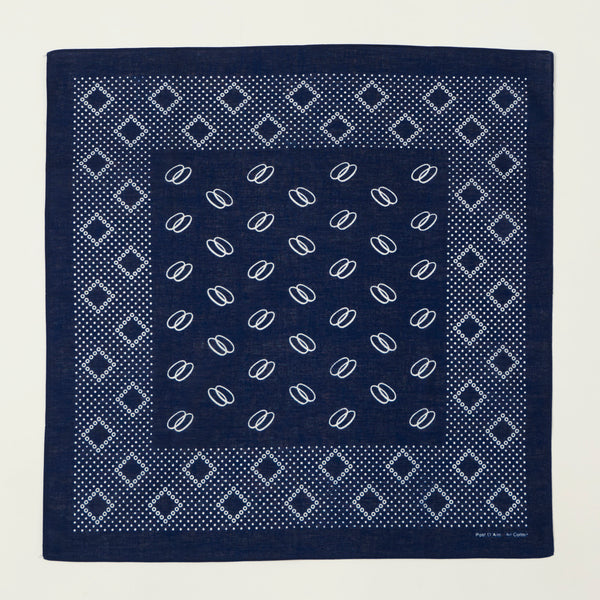 Post Overalls Circles Bandana - Navy