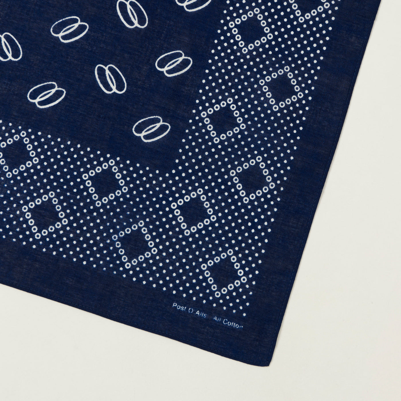 Post Overalls Circles Bandana - Navy
