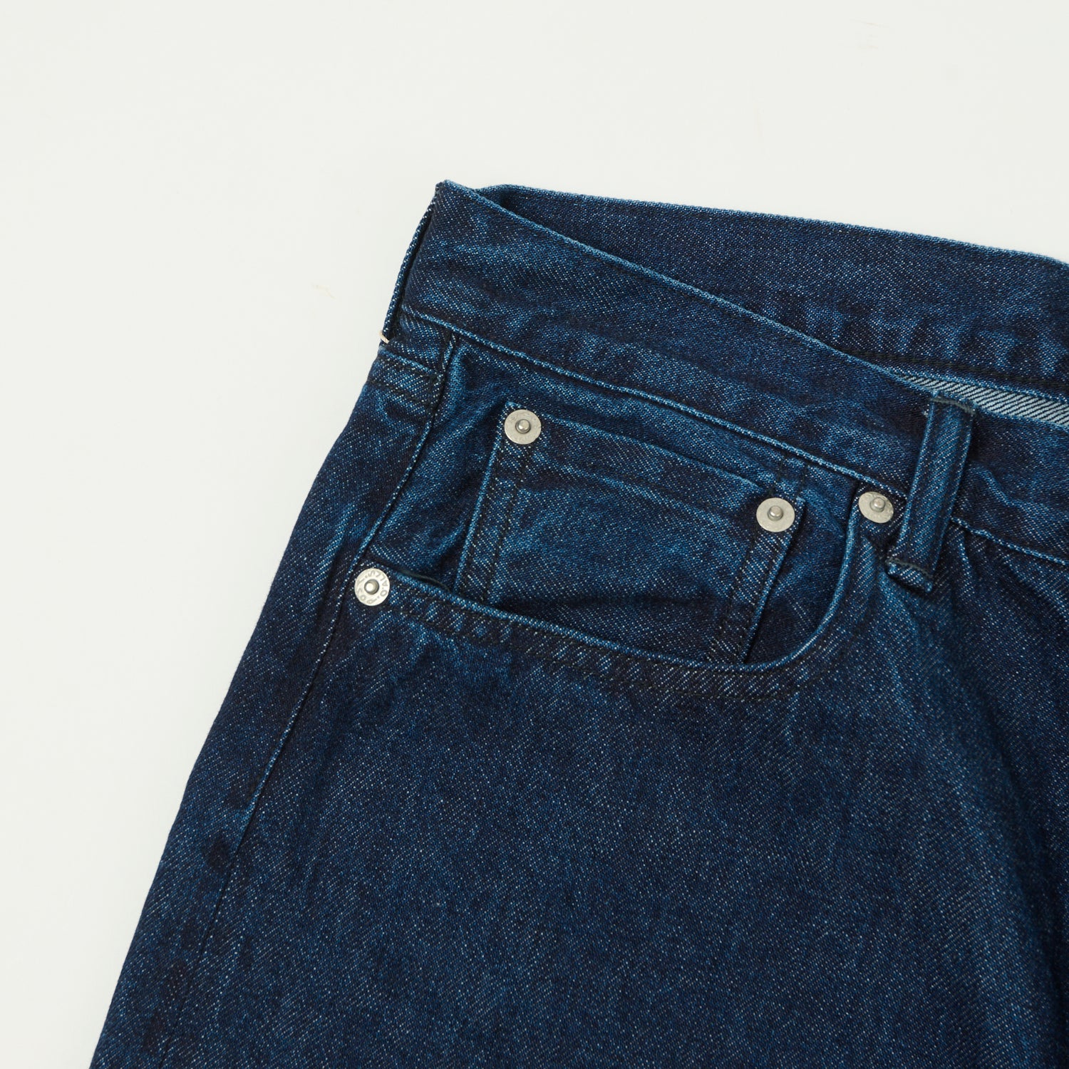 Post Overalls No.2 Five Pocket Denim Shorts - Deep Wash