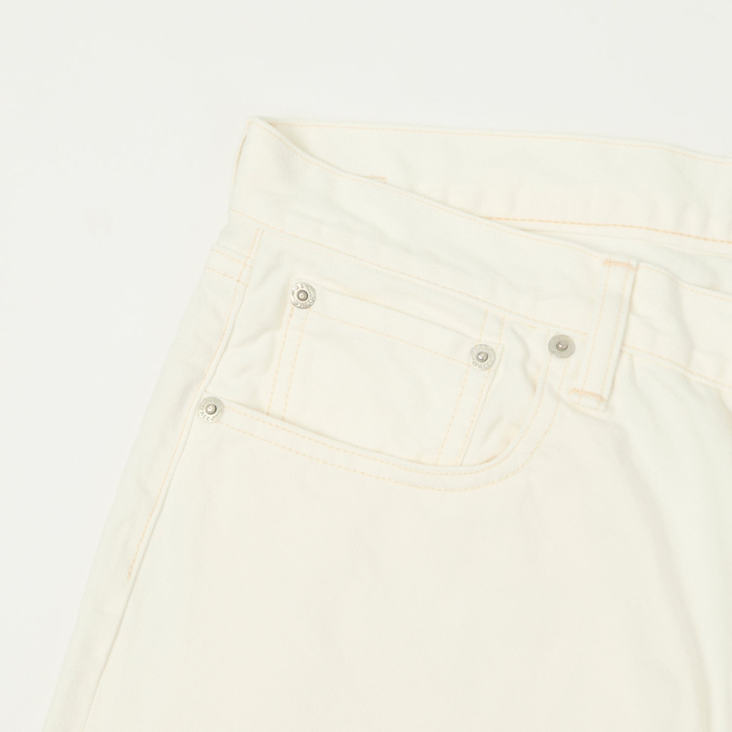 Post Overalls No.2 Five Pocket Denim Shorts - White – SON OF A STAG