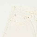 Post Overalls No.2 5-Pocket Denim Shorts - White