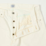 Post Overalls No.2 5-Pocket Denim Shorts - White