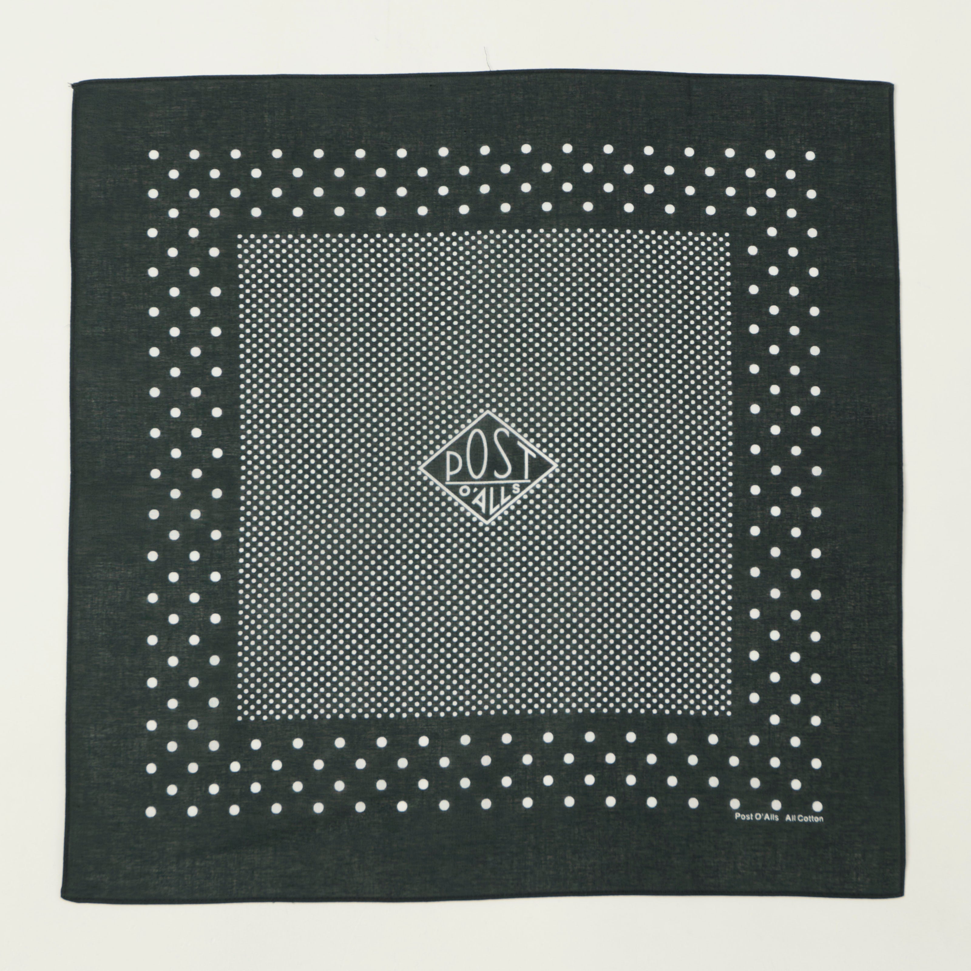 Post Overalls Dots Bandana - Charcoal
