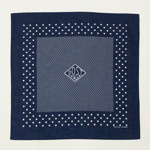Post Overalls Dots Bandana - Navy