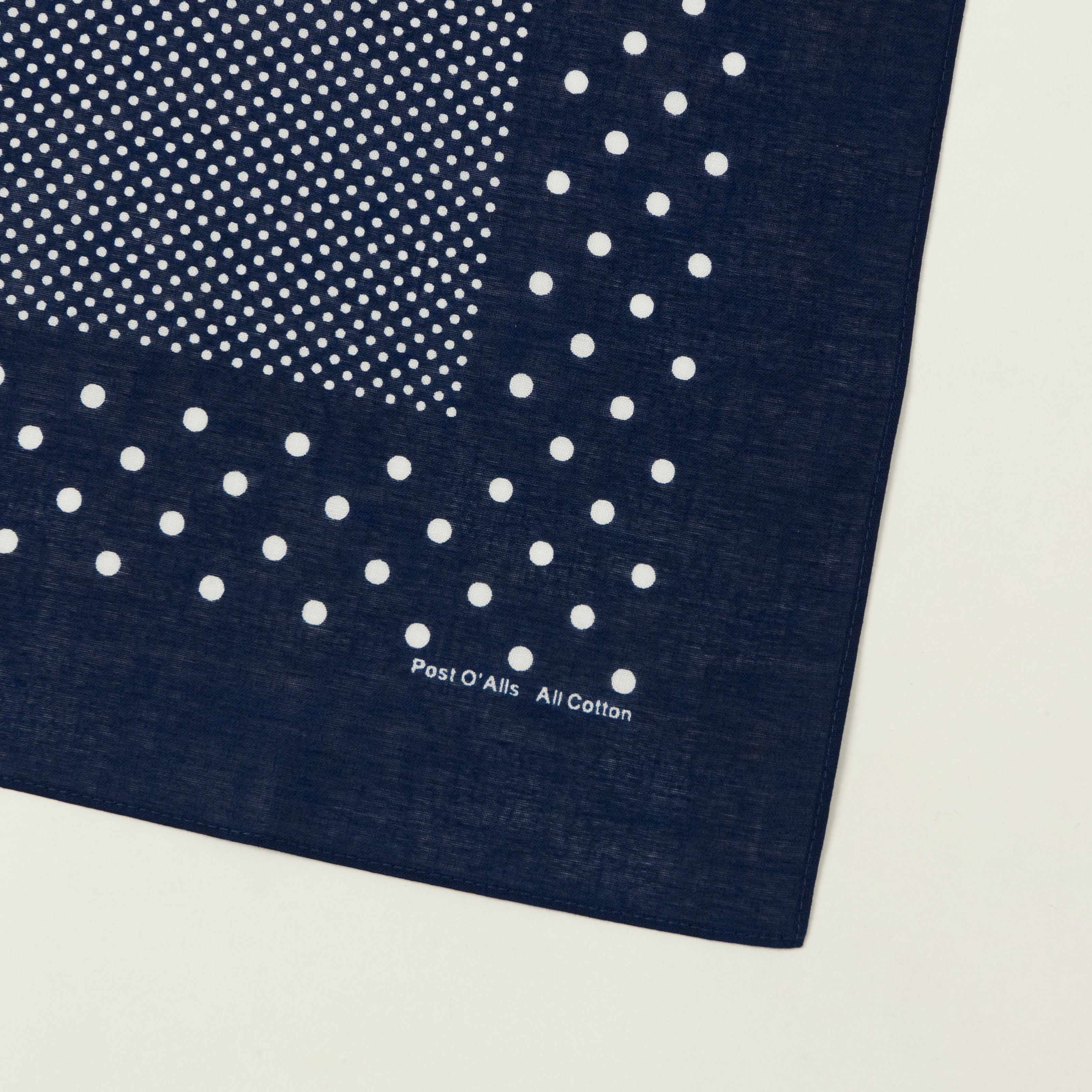 Post Overalls Dots Bandana - Navy