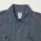 Post Overalls Medium Weight Chambray BDU Field Jacket - Indigo