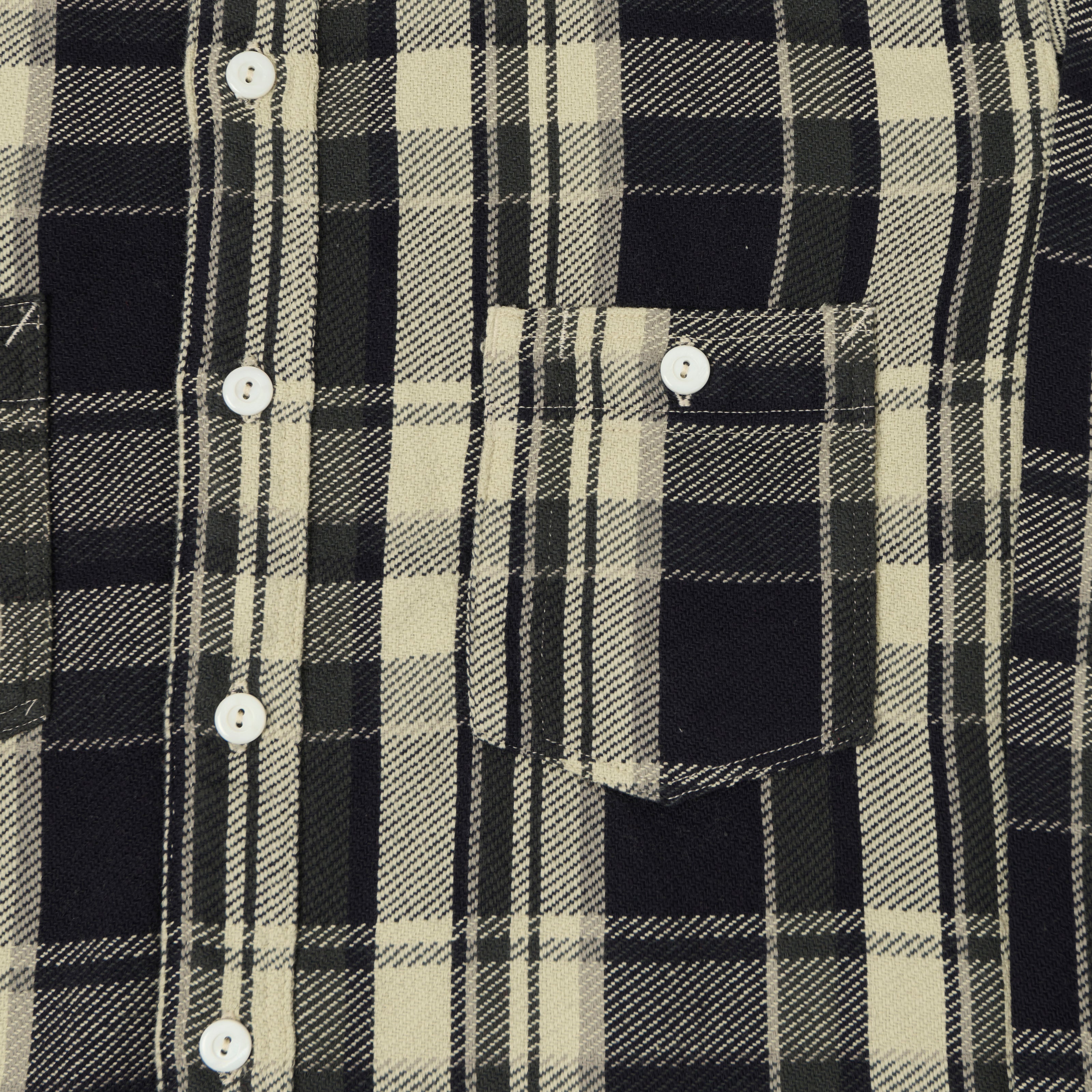 Post Overalls 'St Louis' Plaid Flannel Work Shirt - Grey – SON OF