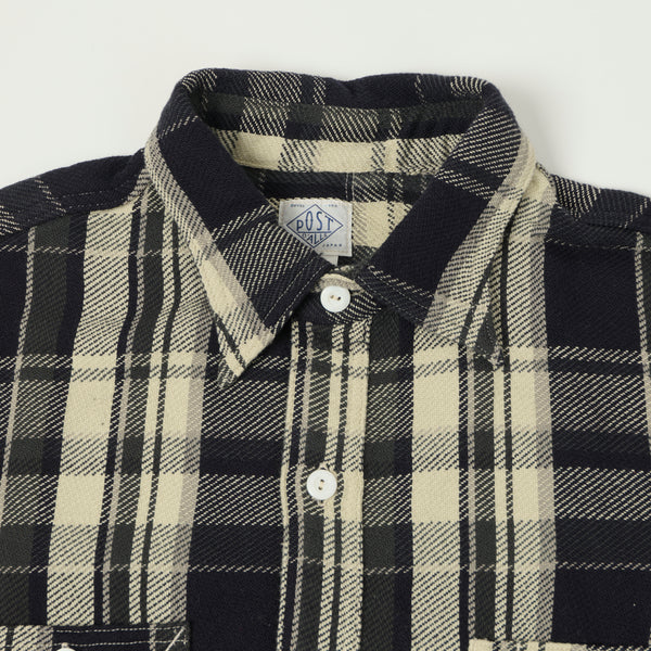 Post Overalls 'St Louis' Plaid Flannel Work Shirt - Grey