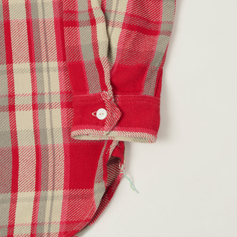 Post Overalls 'St Louis' Plaid Flannel Work Shirt - Red