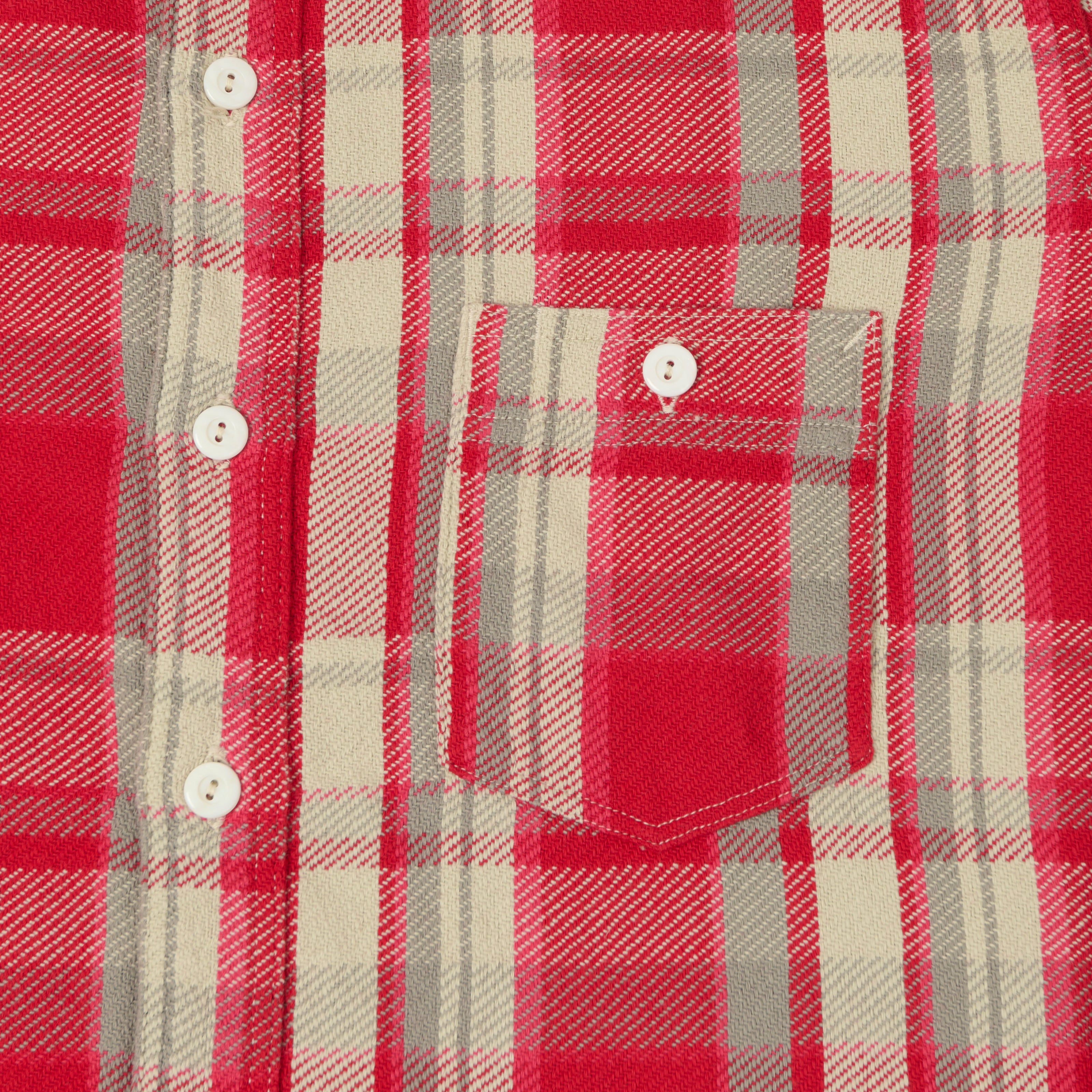 Post Overalls 'St Louis' Plaid Flannel Work Shirt - Red