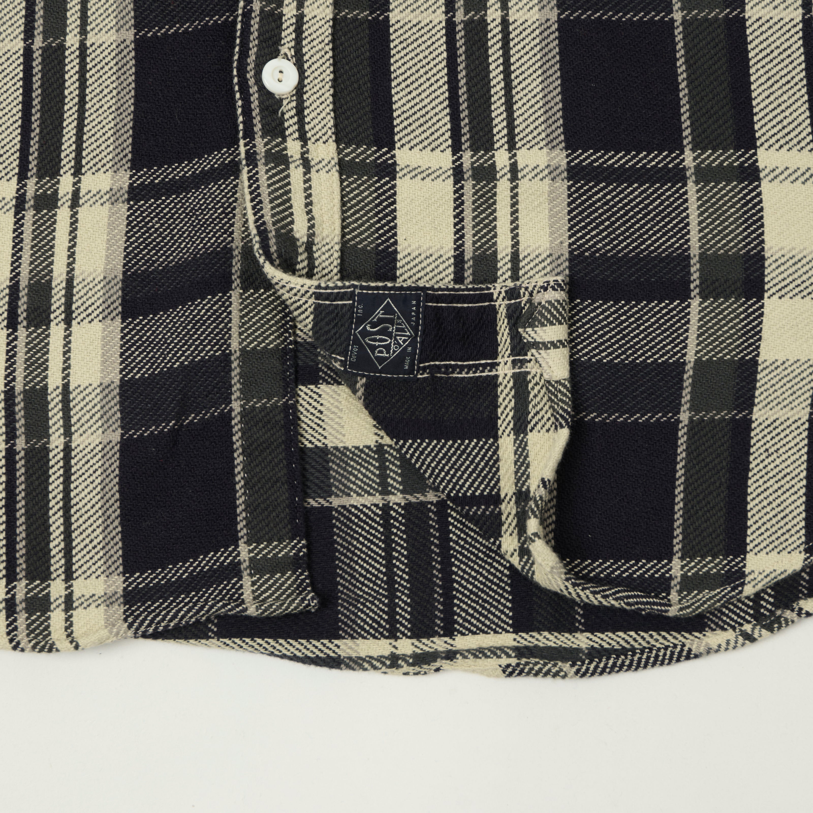 Post Overalls 'St Louis' Plaid Flannel Work Shirt - Grey – SON OF