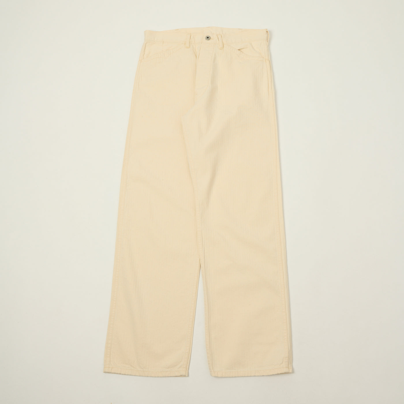 Post Overalls 'September' Band-top HBT Trouser - Natural