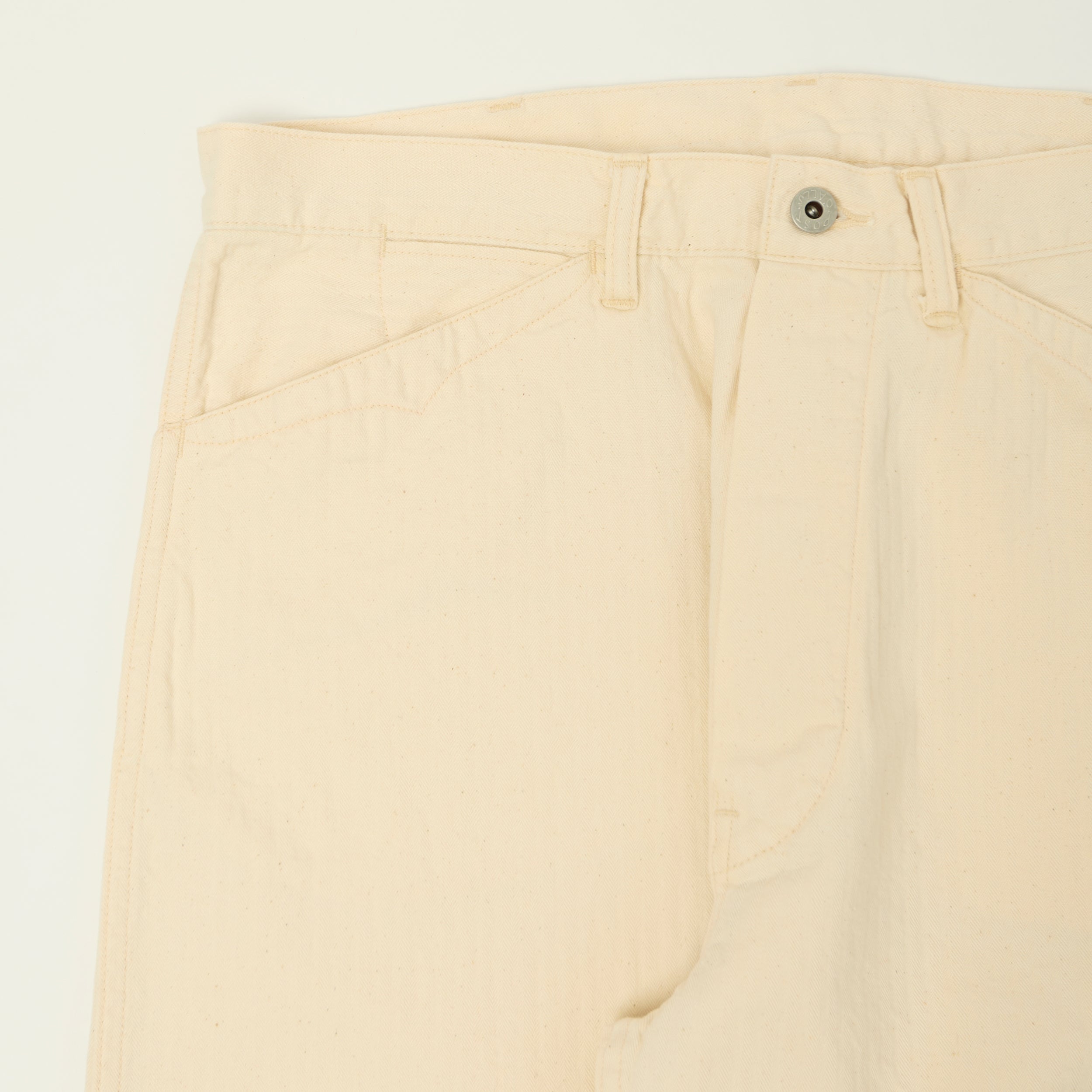 Post Overalls 'September' Band-top HBT Trouser - Natural