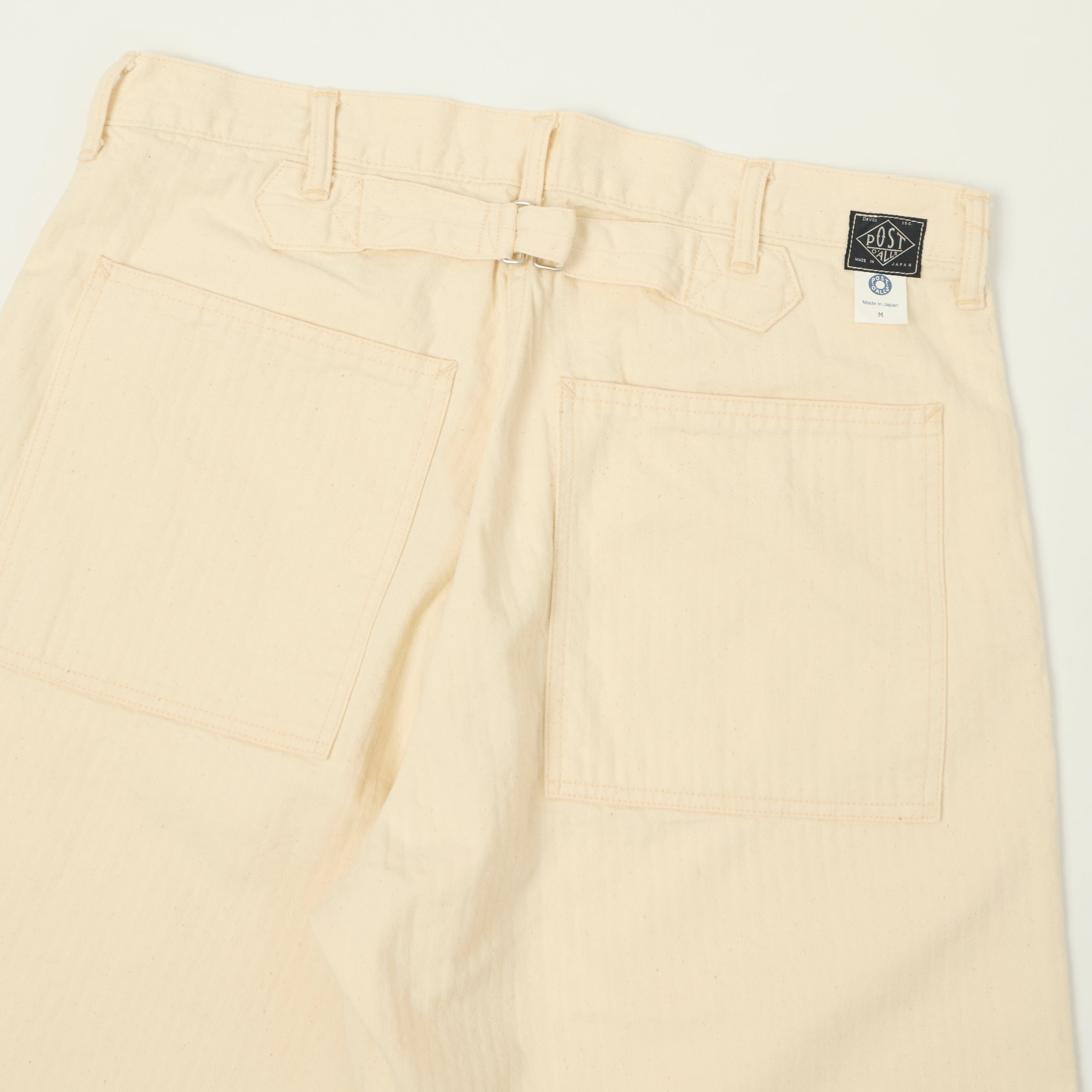 Post Overalls 'September' Band-top HBT Trouser - Natural