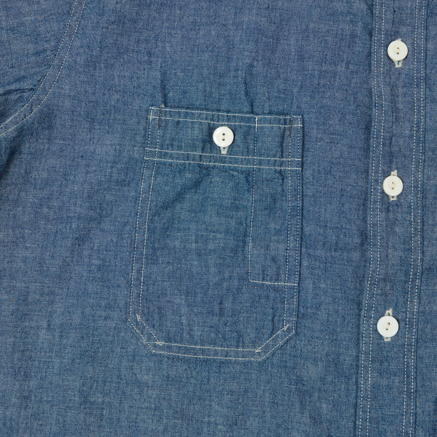 Post Overalls No.6 Chambray Work Shirt - Indigo