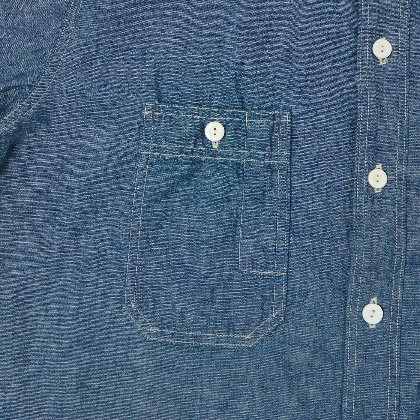 post overalls No.6 Shirt（2024SS） Post Overalls No. 6 Shirt S/S Classic Chambray - Made in