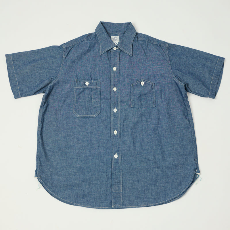 Post Overalls No.6 S/S Chambray Shirt - Indigo