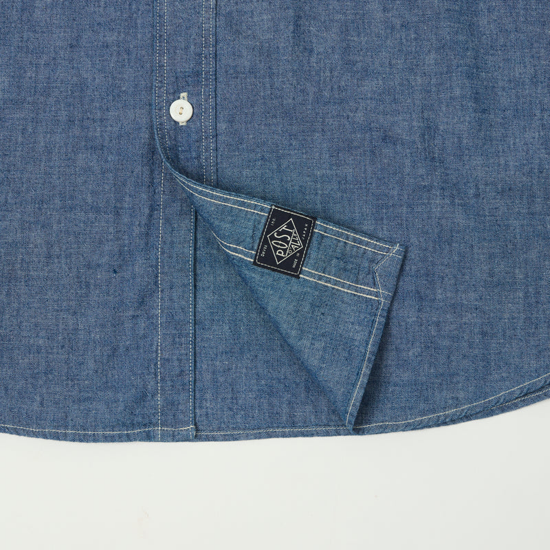 Post Overalls No.6 S/S Chambray Shirt - Indigo