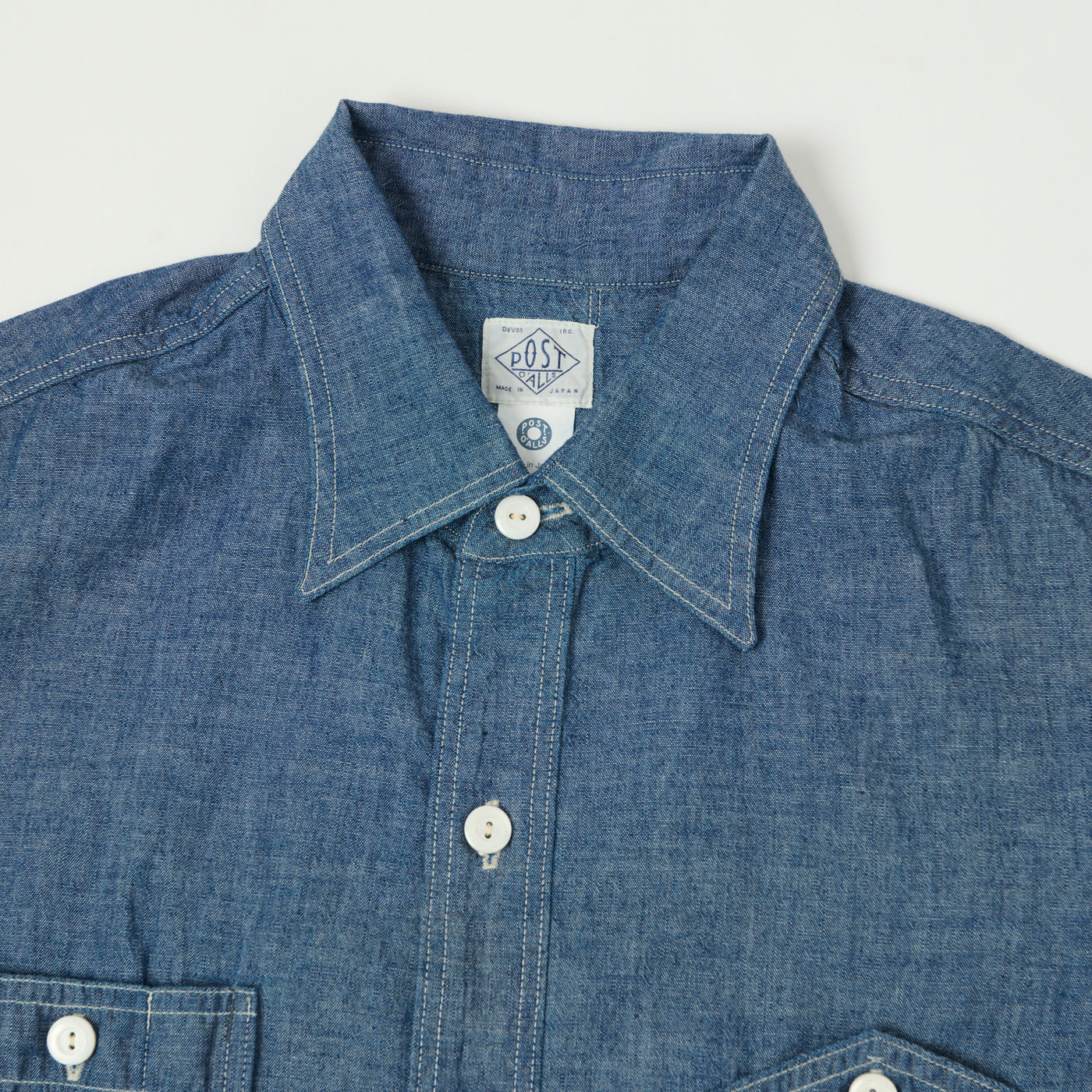 Post Overalls No.6 Chambray Work Shirt - Indigo | SON OF A STAG