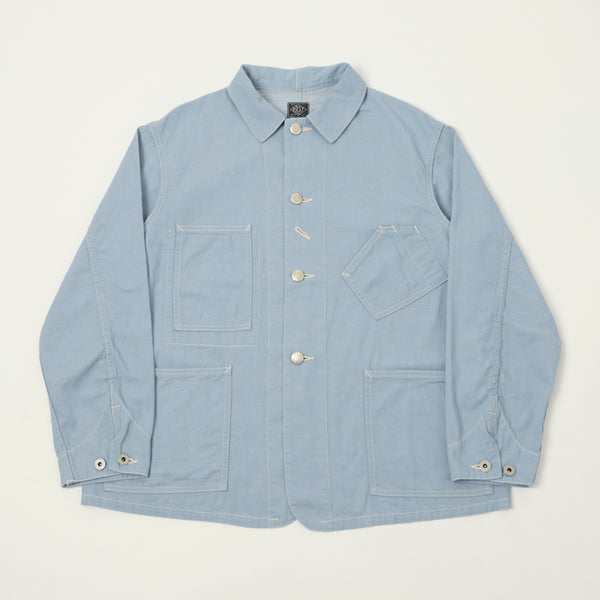 Post Overalls 'Sweetbear' Mid Weight Denim Jacket - Fade Blue