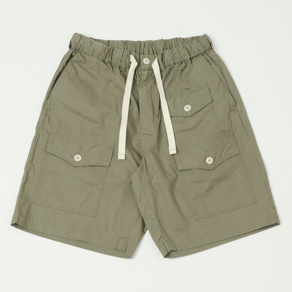 Post Overalls Town & Country Poplin Shorts - Sage Green