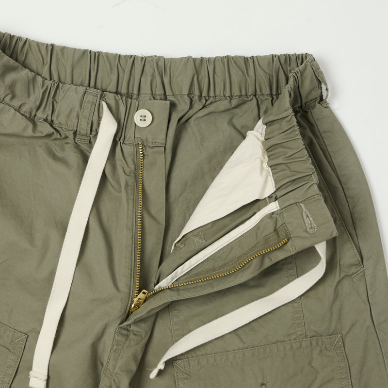 Post Overalls Town & Country Poplin Shorts - Sage Green