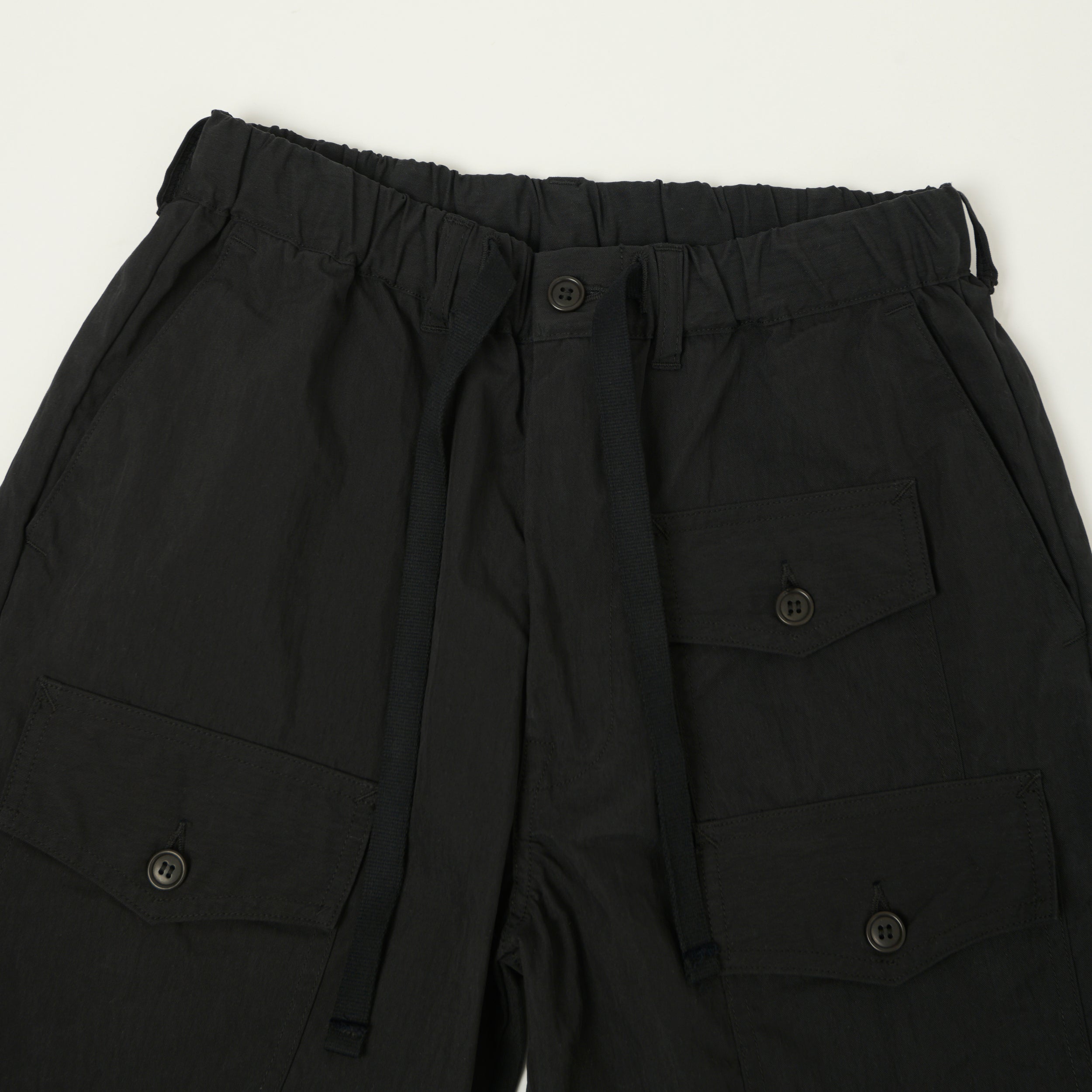 Post Overalls 'Town & Country' Twill Shorts - Black